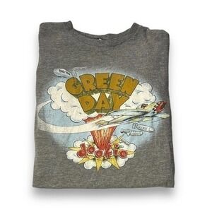 Bay Island Green Day Gray Graphic Tshirt Size Small - "Marg"